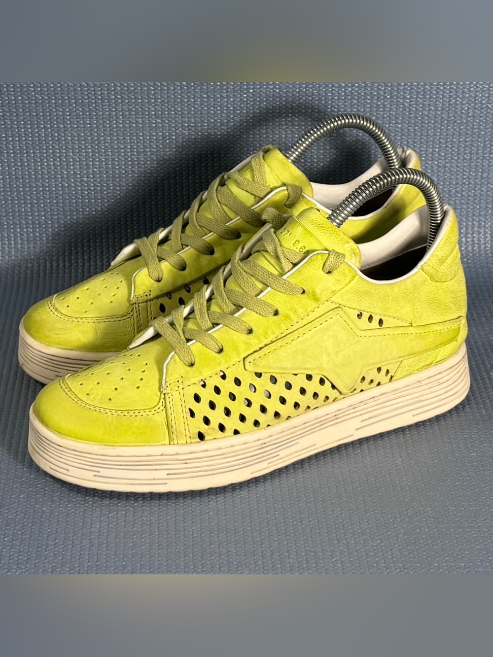 A.S.98 Adrian Platform Sneakers Lime Green Womenβs Size 6.5 US 37 EU
